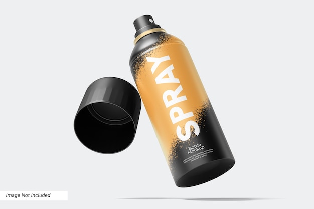 PSD tin spray bottle mockup