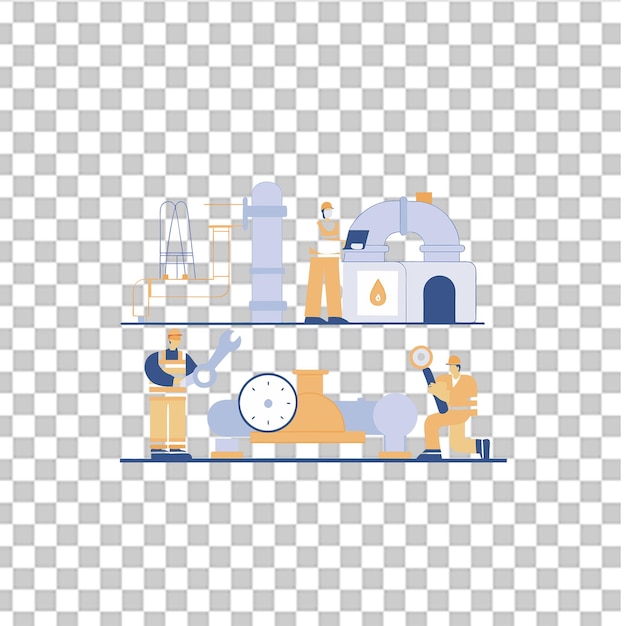 PSD title pipeline maintenance concept illustration focused on infrastructure and operations