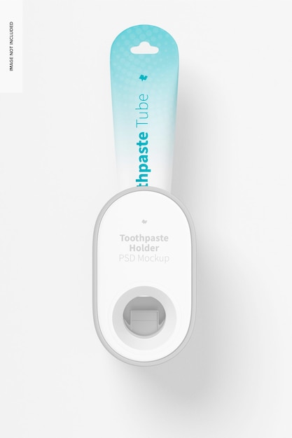 PSD toothpaste holder mockup, front view