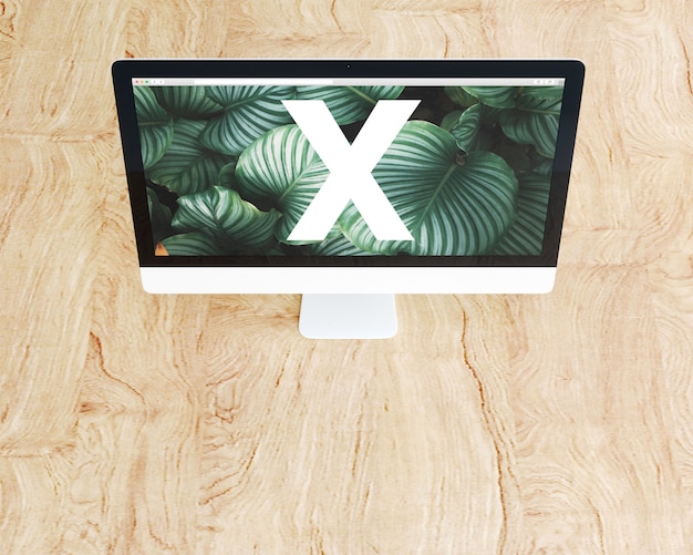 PSD top device view mockup