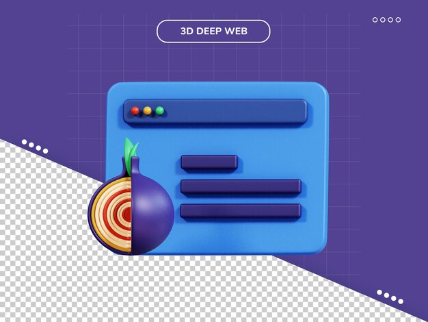 PSD tor web 3d icon