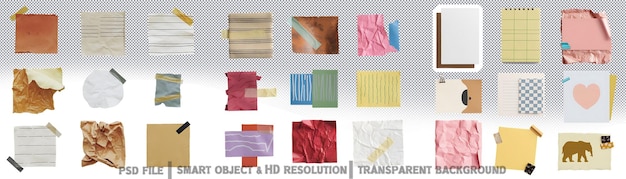 PSD torn paper textures pack