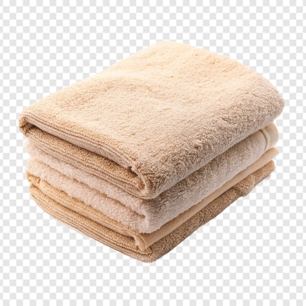 PSD towel isolated on transparent background