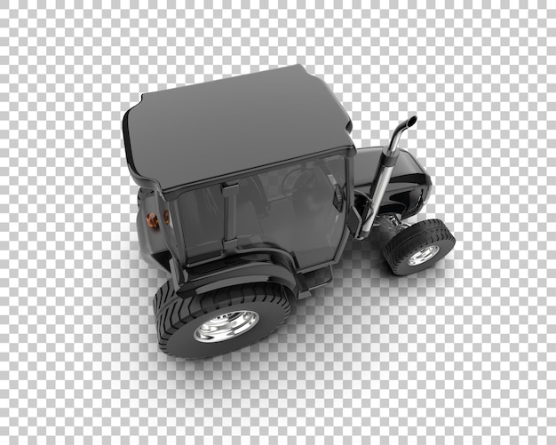 PSD tractor isolated on background 3d rendering illustration
