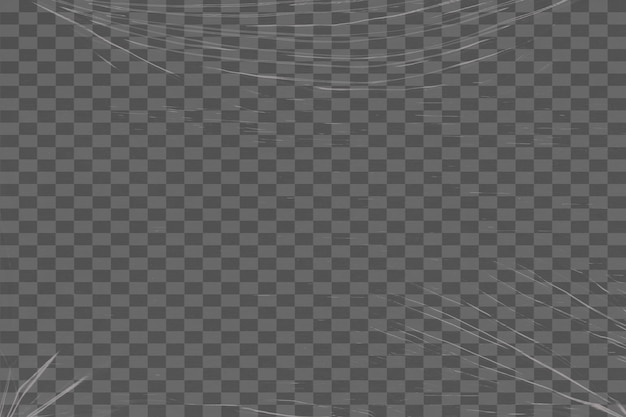 PSD transparent crinkled plastic wrap overlay texture