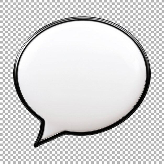 PSD transparent or png image of speech bubble