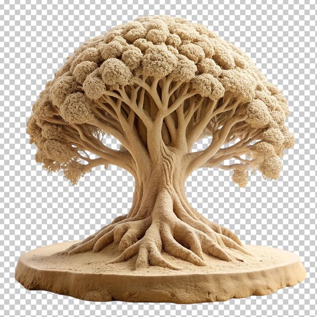 PSD tree made with sand