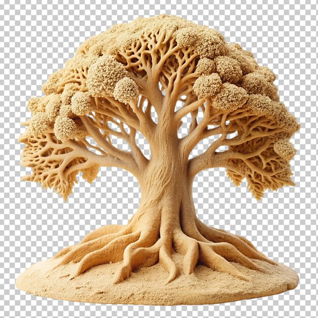 PSD tree made with sand