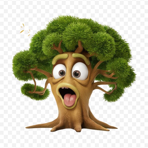 PSD a tree with a face that says quot the tree quot