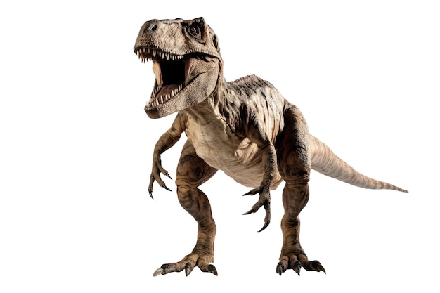 PSD trex dinosaur isolated on transparent background ai generated