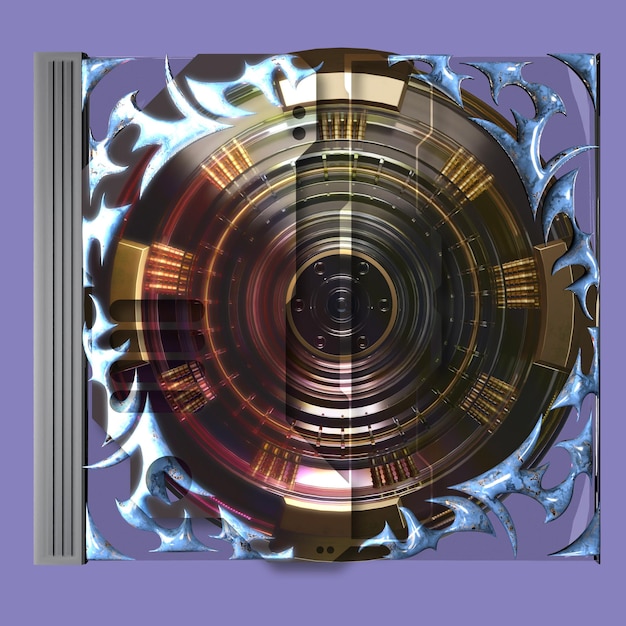 PSD tribal 3d rendering shape