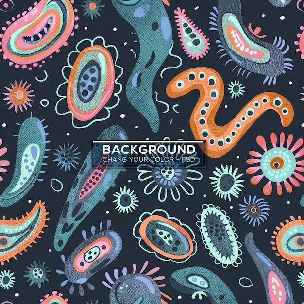 PSD a trippy psychedelic paisley design