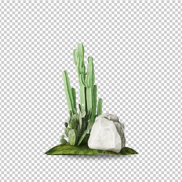 PSD tropical plant and tree mockup