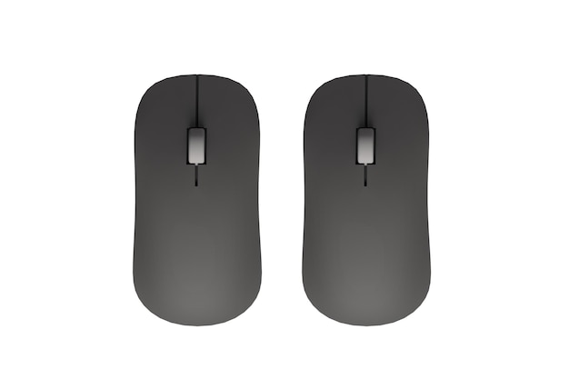 PSD two black mouses with a black mouse