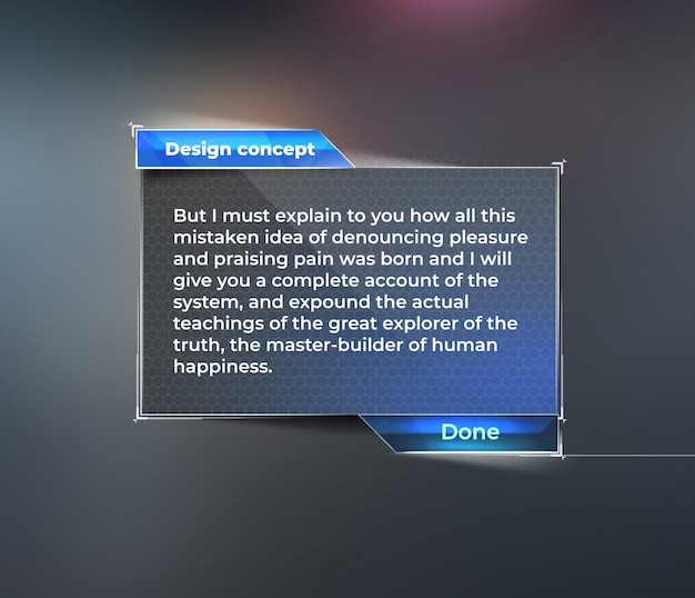 PSD ui mockup, instrument panel for text.