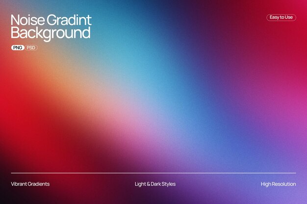 PSD vibrant noise gradient background for modern digital projects