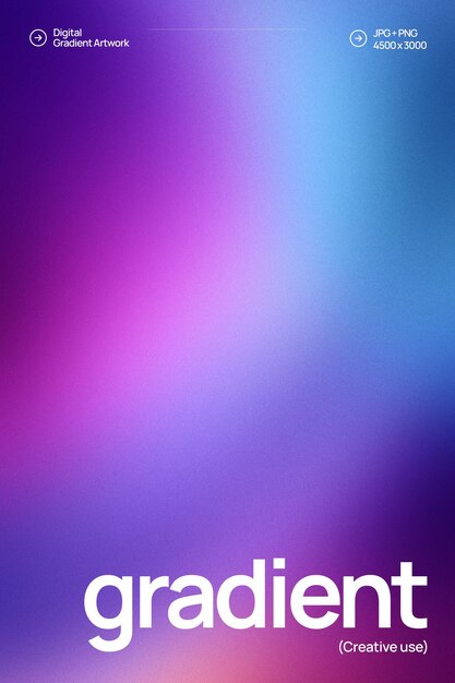 PSD vibrant soft focus gradient artwork