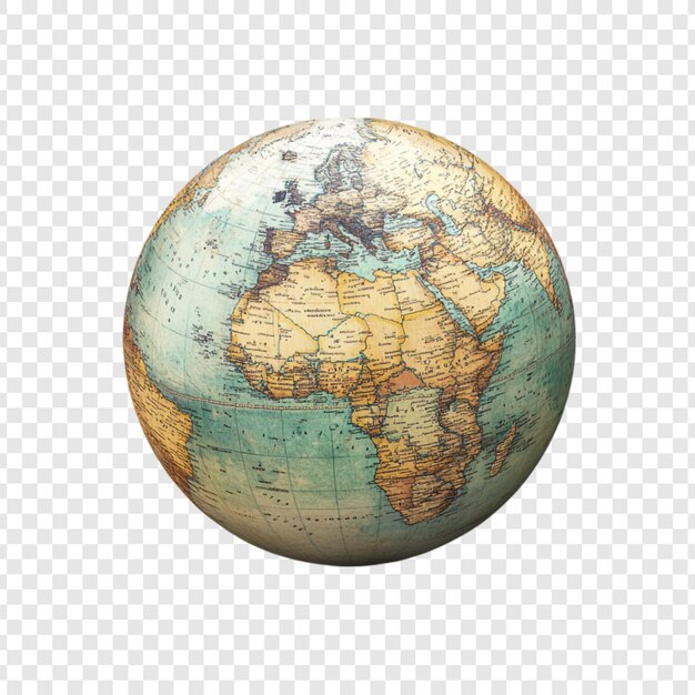 PSD vintage globe a world of exploration