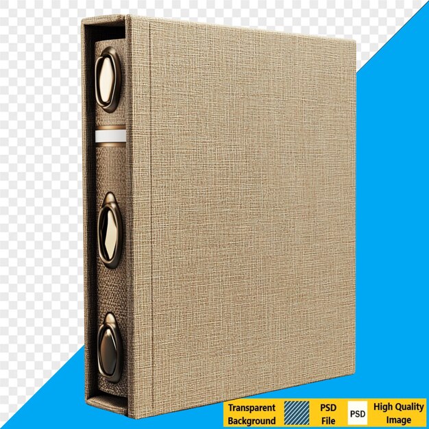 PSD vintage leather binder mockup