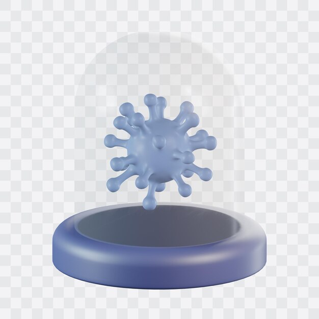 PSD virus quarantine 3d icon