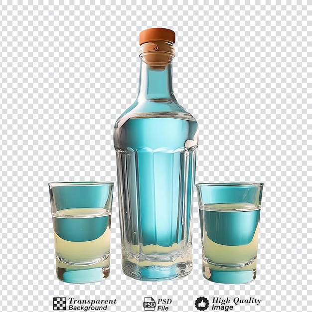 PSD vodka isolated on transparent background