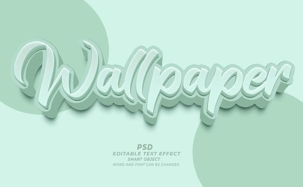 PSD wallpaper psd 3d editable text effect