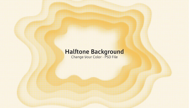 PSD wave halftone background