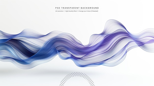 PSD wave vector element with abstract colorful gradient lines for website banner and brochure
