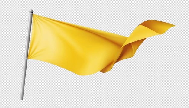 PSD waving yellow flag