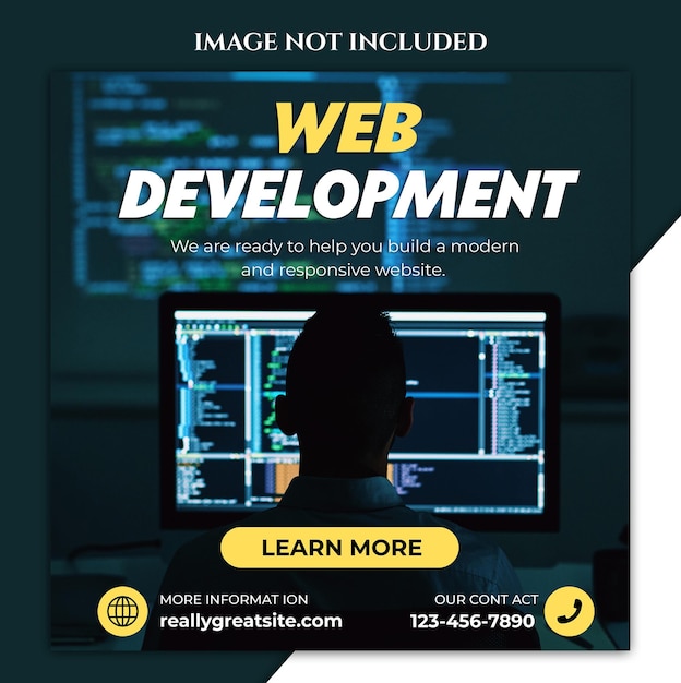 PSD web development services promotion