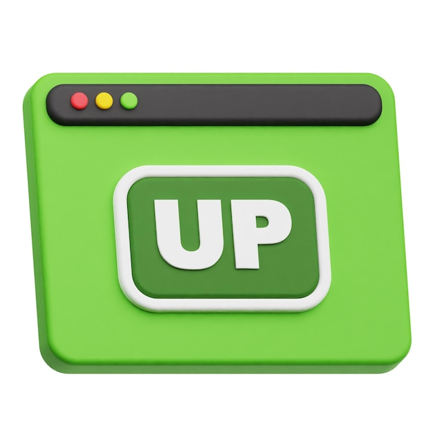 PSD website 3d icon isolated on the white background