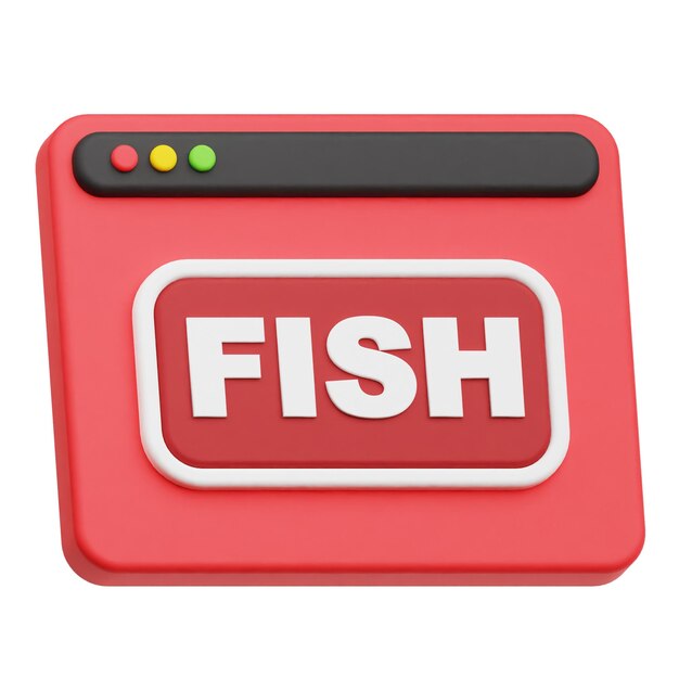 PSD website 3d icon isolated on the white background