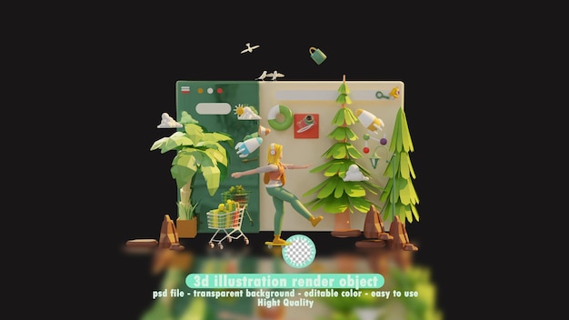 PSD website software optimization ui ux development smartphone application interface design 3d