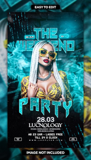 PSD the weekend party flyer