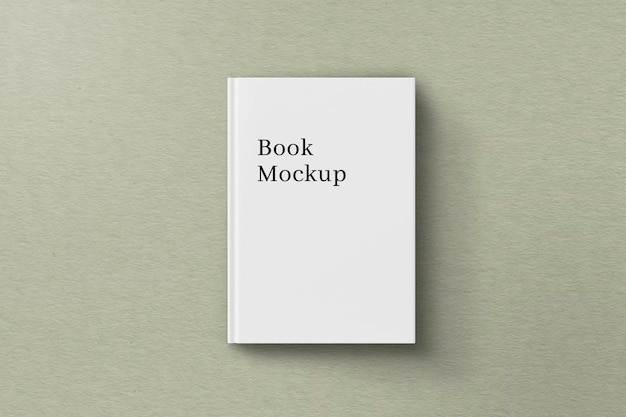 PSD white book cover mockup template design psd