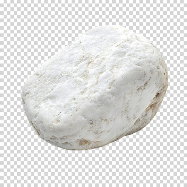 PSD white stone isolated on transparent background