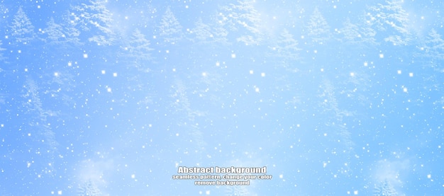 PSD winter abstract snowflake texture pattern with color customization and transparent background