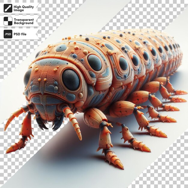 PSD a wooden structure with a bug on it and a log of wood in the middle