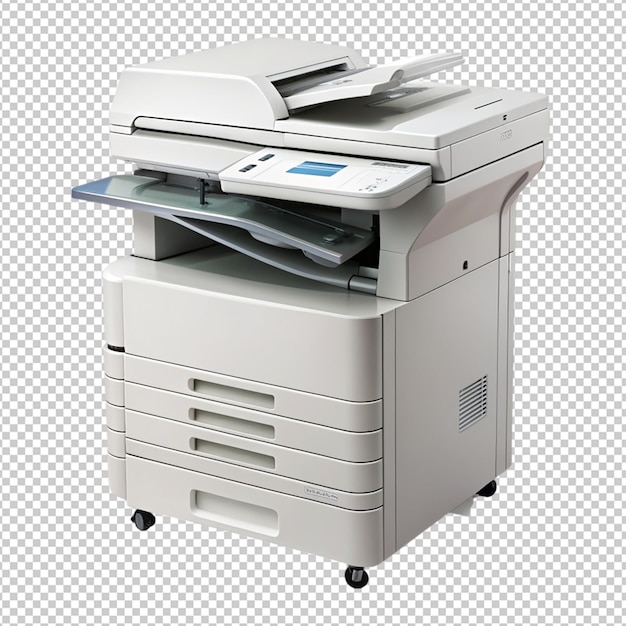 PSD xerox machine on transparent background