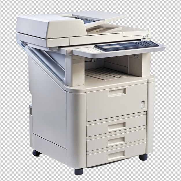 PSD xerox machine on transparent background