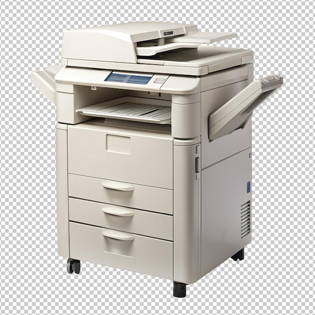 PSD xerox machine on transparent background