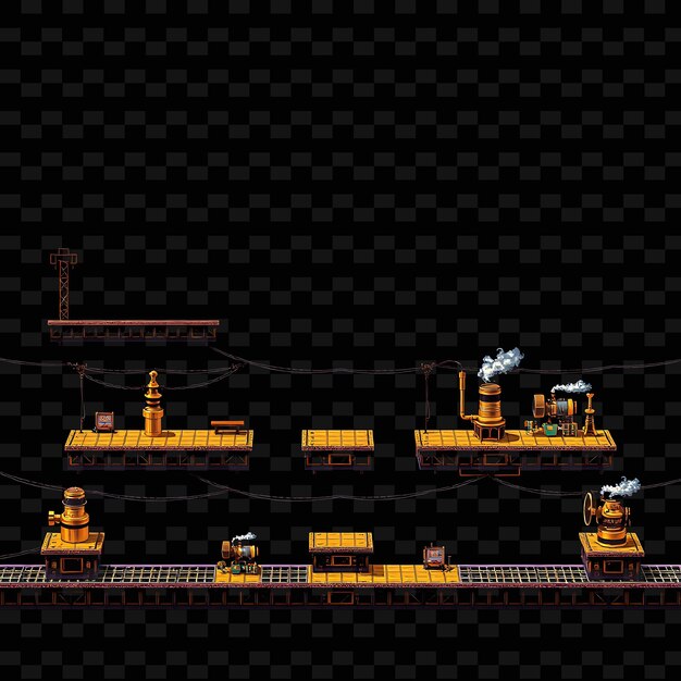 PSD a yellow train is going down the tracks with a yellow box on the front