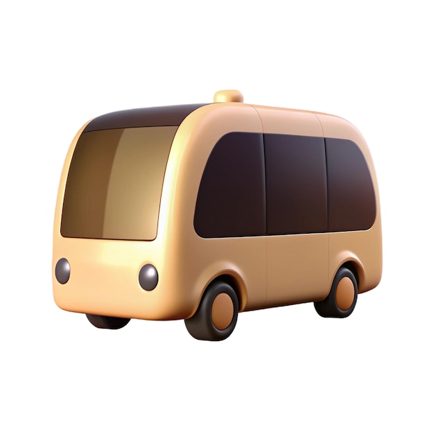 PSD a yellow van that says quot a quot on the side