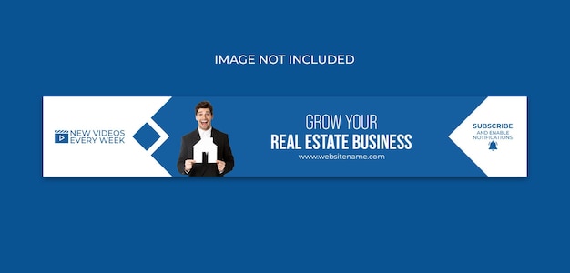 PSD youtube banner cover and linkedin cover banner design