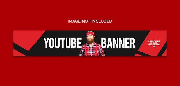 PSD youtube banner cover psd template