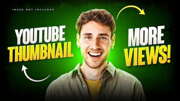 PSD youtube thumbnail design template