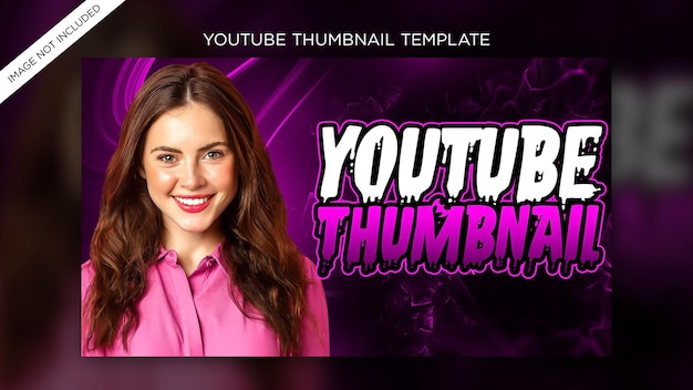 PSD yutube thumbnail and web banner premium psd template