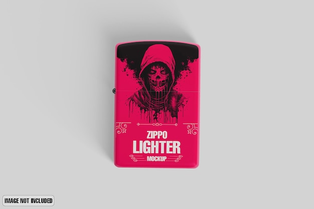 PSD zippo lighter mockup