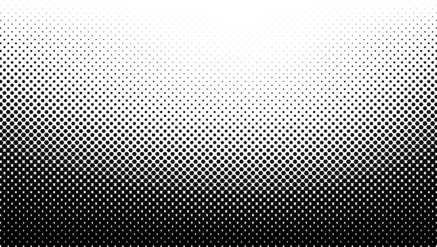 Vector 2d abstract bw halftone wave simple background