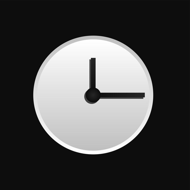 Vector 3d alarm app icon
